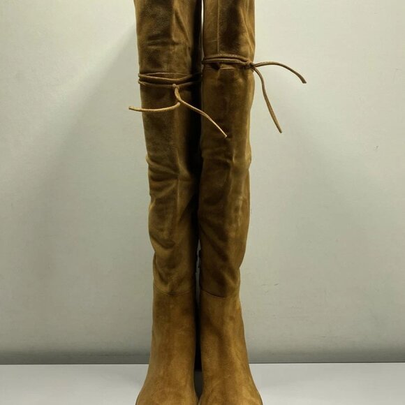 NEW FREE PEOPLE Echo Over-the-Knee Boots – Brown Size 9 – High Heel Platform - Picture 11 of 15